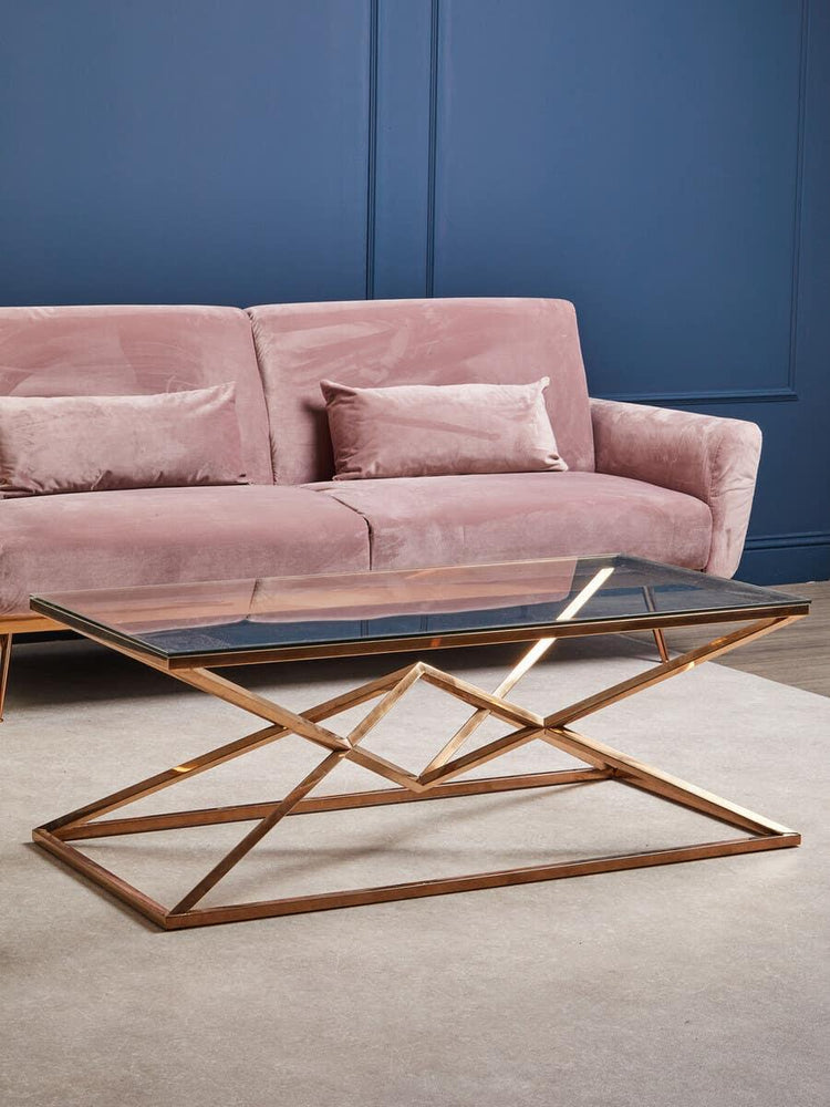 Luxe Pink Velvet Sofa