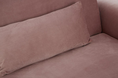 Luxe Pink Velvet Sofa