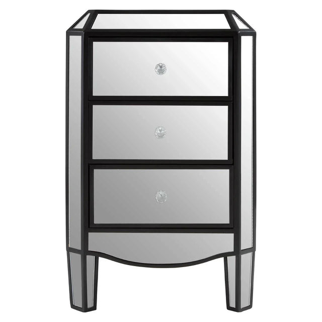 Tiffany 3 Drawer Mirrored Chest
