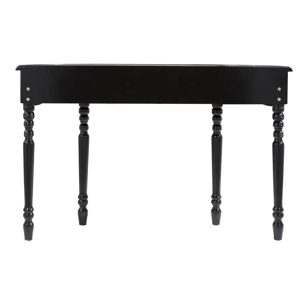 Glamour Mirrored Console Black Legs