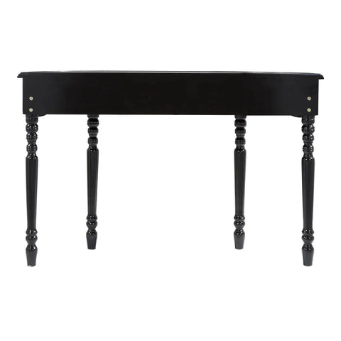 Glamour Mirrored Console Black Legs