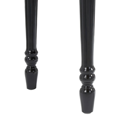 Glamour Mirrored Console Black Legs