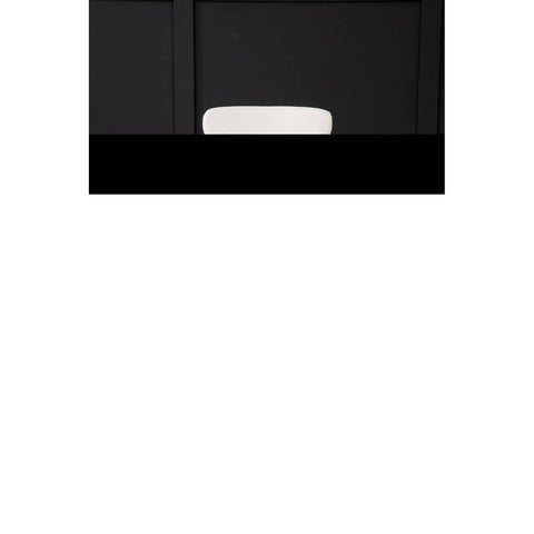 Luxe White Leather Dining Chair