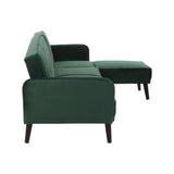 Luxe Green Velvet Sofa Bed