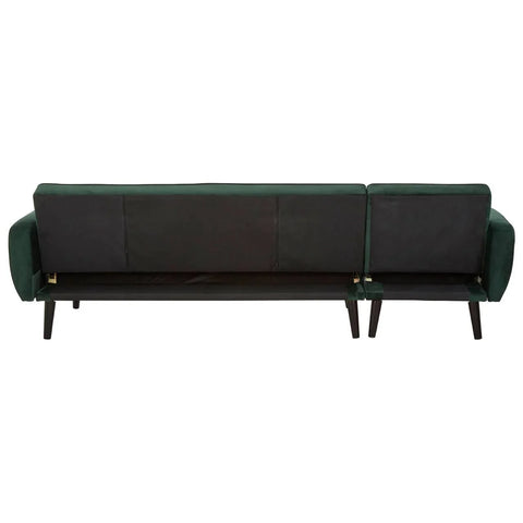 Luxe Green Velvet Sofa Bed