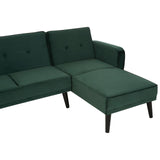 Luxe Green Velvet Sofa Bed