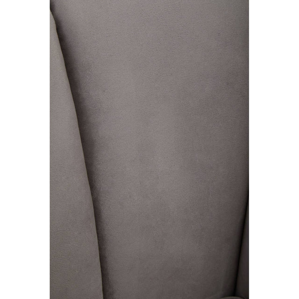 Luxe Grey Velvet Lounge Chair