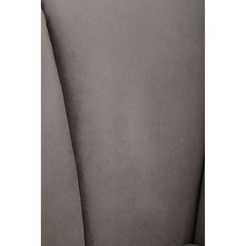 Luxe Grey Velvet Lounge Chair