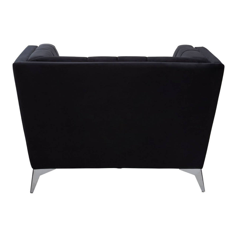 Luxe Black Velvet Lounge Chair
