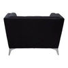 Luxe Black Velvet Lounge Chair