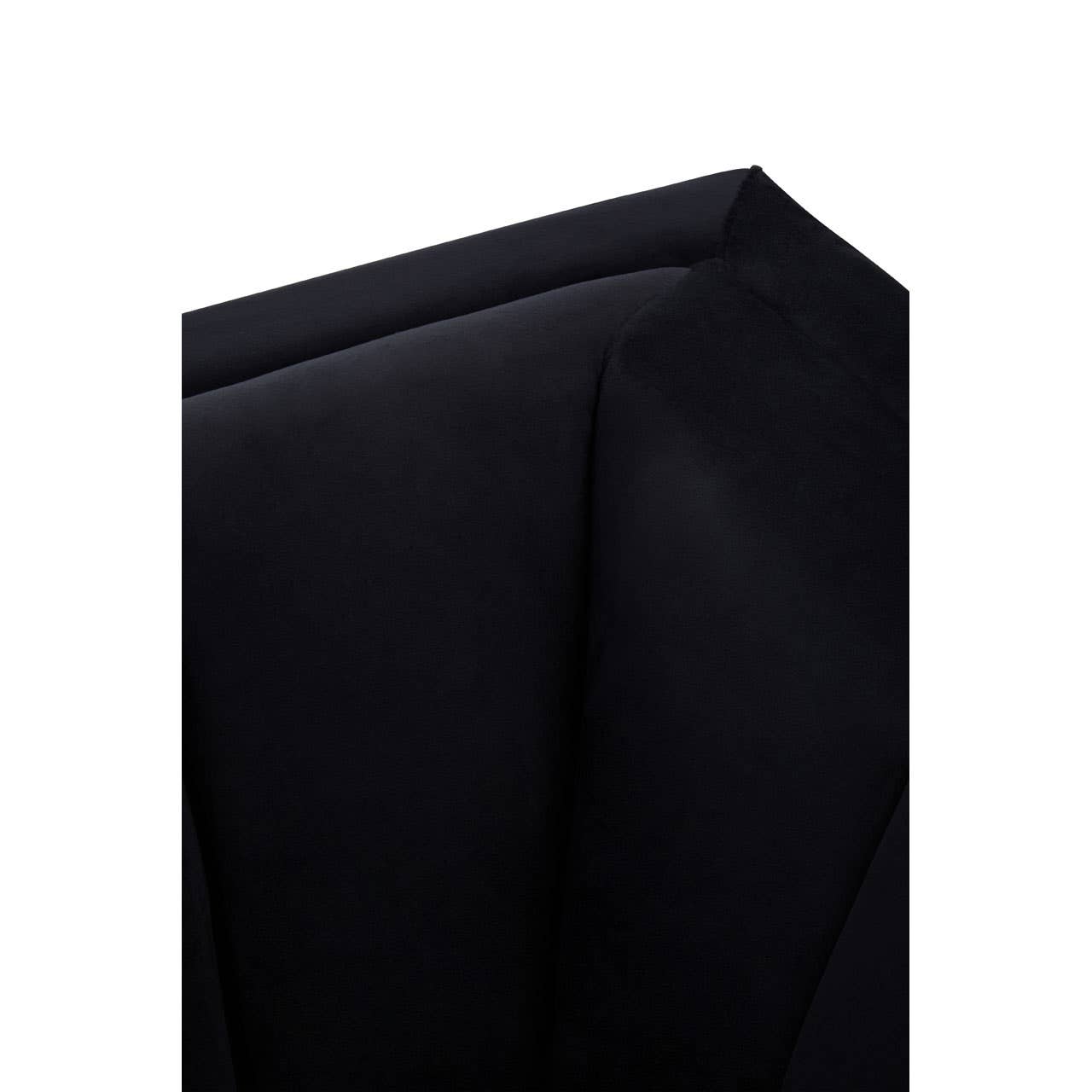Luxe Black Velvet Lounge Chair