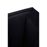 Luxe Black Velvet Lounge Chair