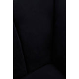 Luxe Black Velvet Lounge Chair