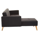 Scandinavian Linen Corner Sofa