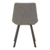 Westford Rectangle Dining Table with 6 Chairs Set featuring a sleek rectangular table with a smooth surface and six matching chairs. The chairs have a modern design with a gray upholstered seat and tapered wooden legs. The overall aesthetic is contemporary and inviting, suitable for dining spaces