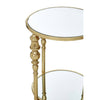 Golden Mirrored Glass Side Table