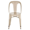 Chic Champagne Metal Dining Chair