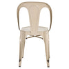 Chic Champagne Metal Dining Chair