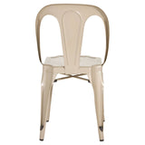 Chic Champagne Metal Dining Chair