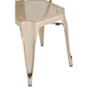 Chic Champagne Metal Dining Chair