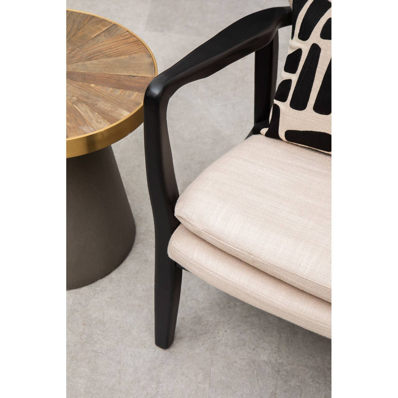 Modern Beige Lounge Chair