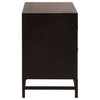 Geometric Pattern Wood Bedside Table