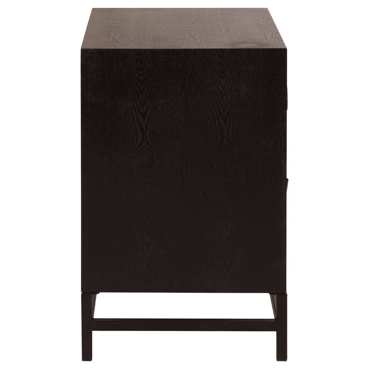 Geometric Pattern Wood Bedside Table