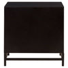 Geometric Pattern Wood Bedside Table