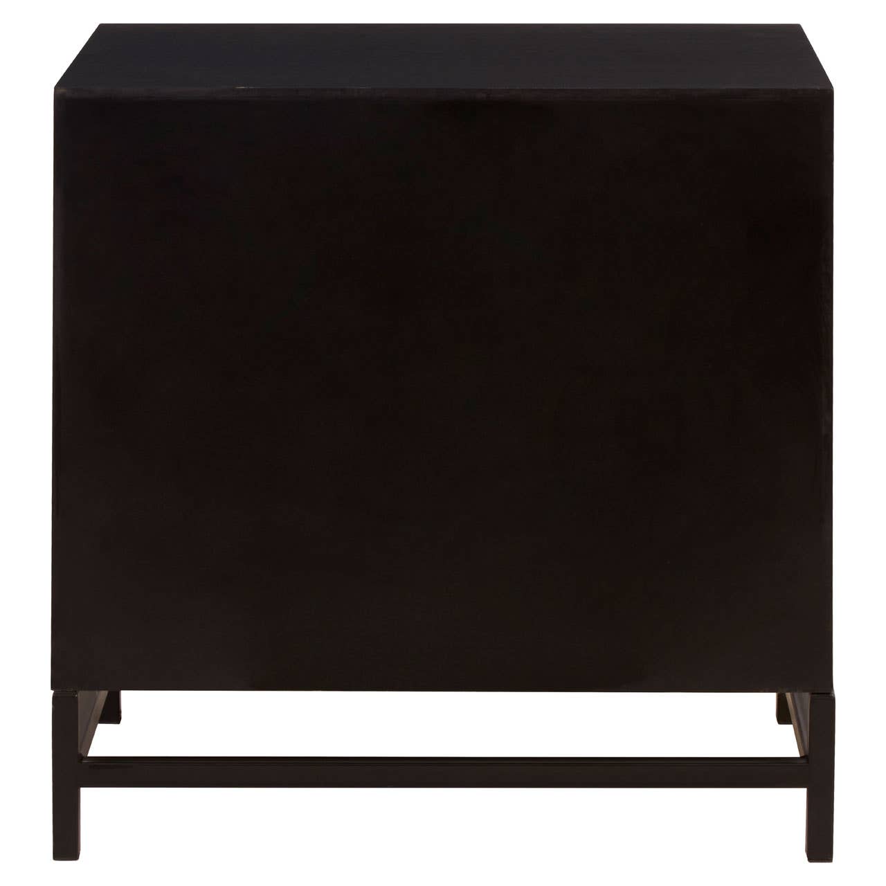 Geometric Pattern Wood Bedside Table