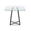 Modern Black Glass Dining Table