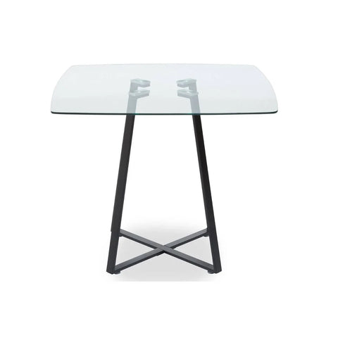 Modern Black Glass Dining Table