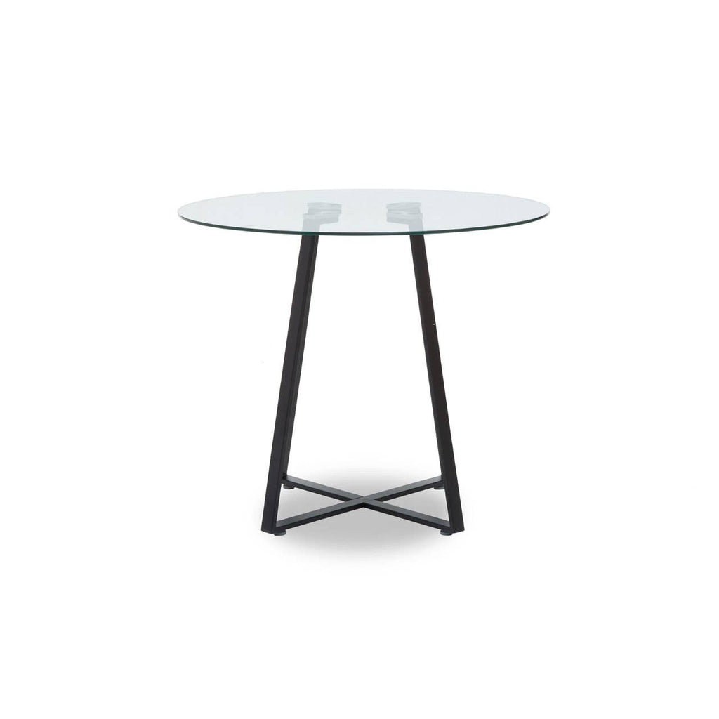 Geometric Glass Dining Table