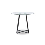 Geometric Glass Dining Table