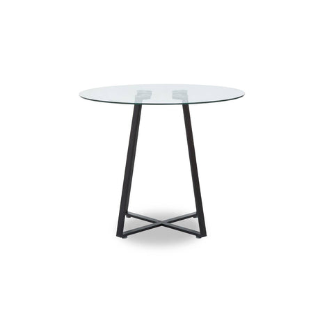 Geometric Glass Dining Table