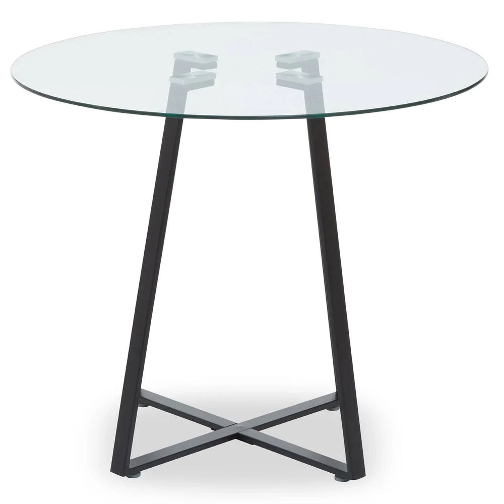 Geometric Glass Dining Table