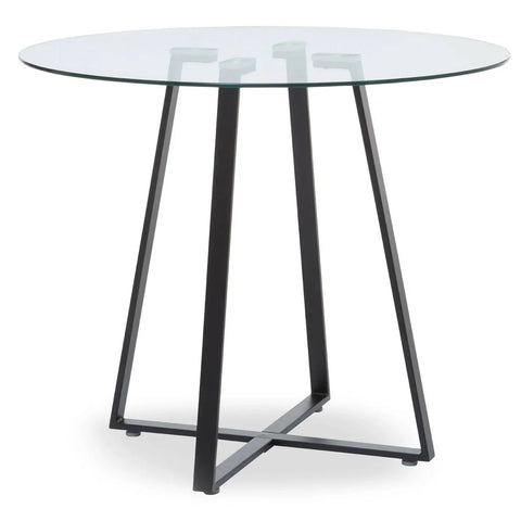 Geometric Glass Dining Table