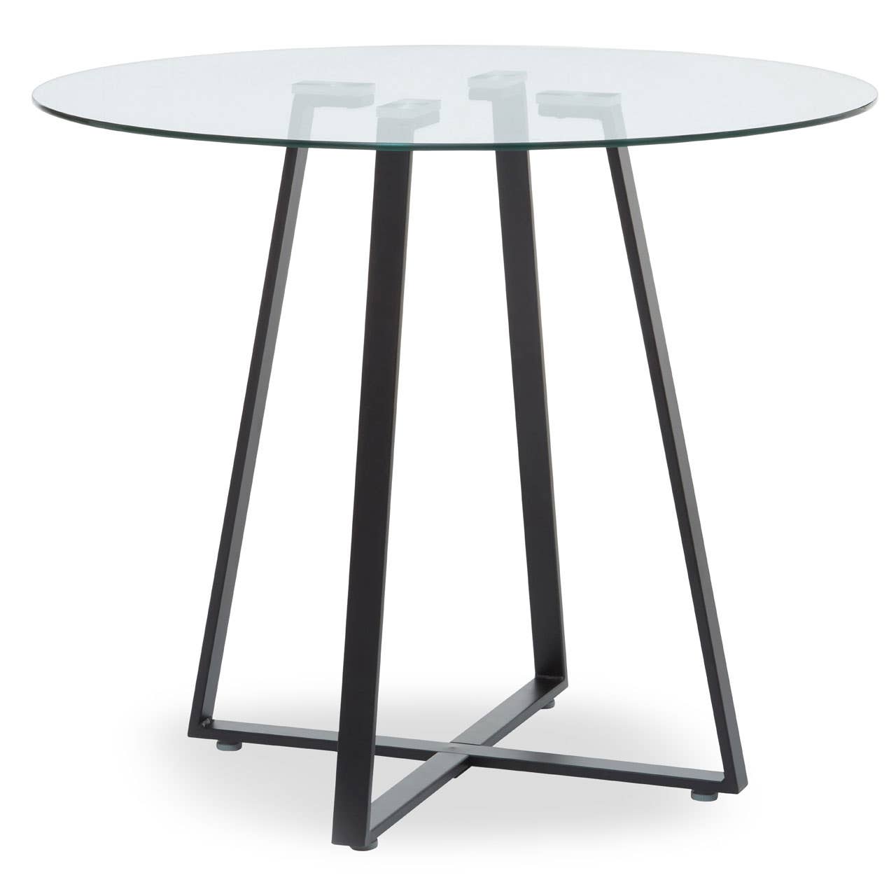 Geometric Glass Dining Table