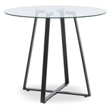Geometric Glass Dining Table