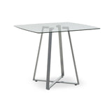 Modern Grey Glass Dining Table