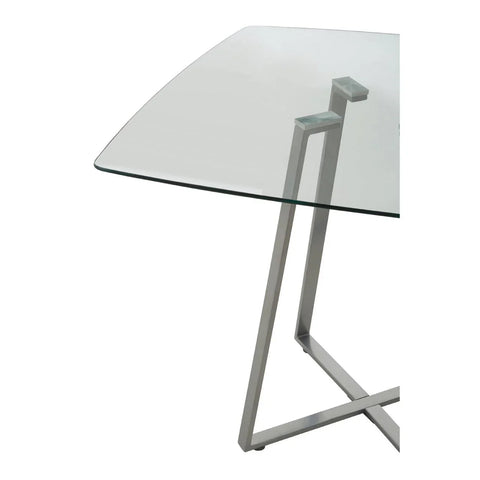 Modern Grey Glass Dining Table