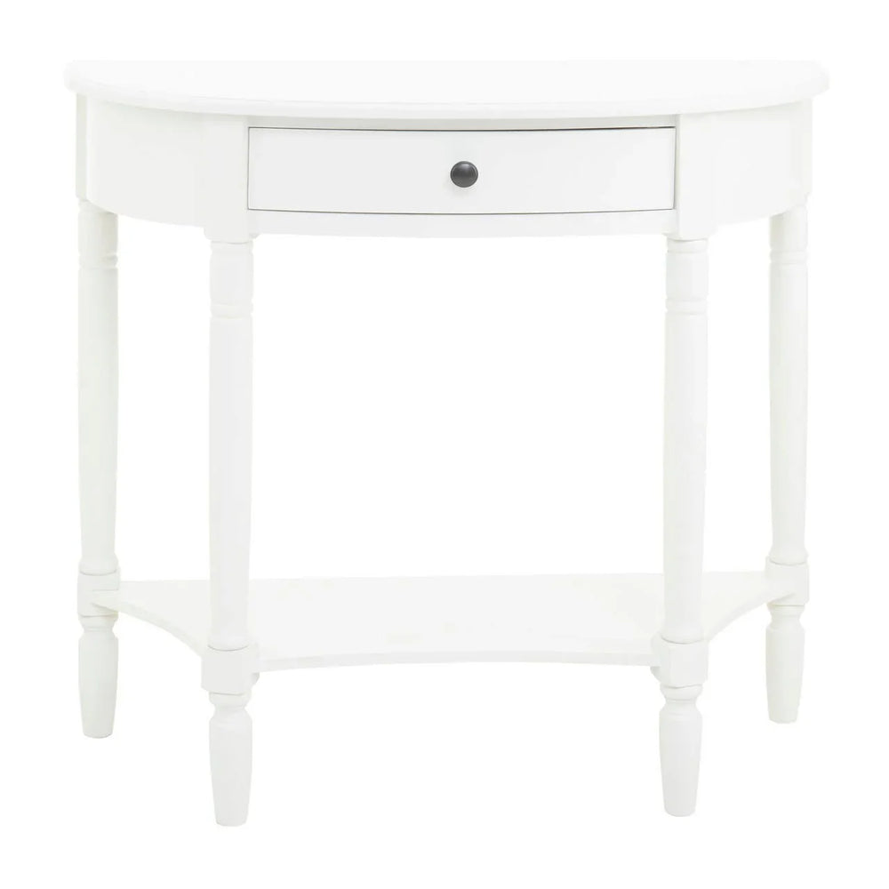 Elegant White Wood Console Table