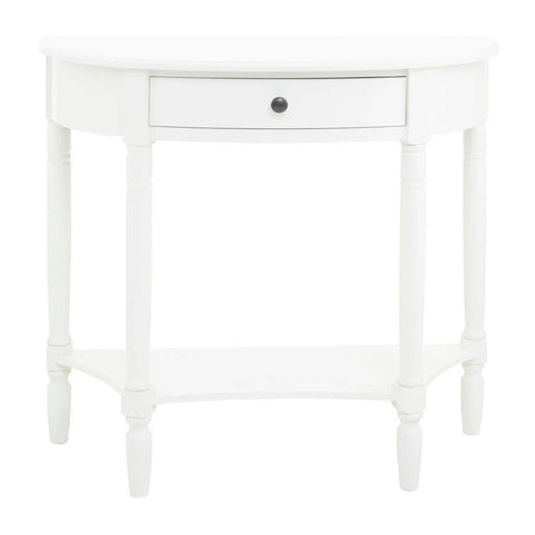 Elegant White Wood Console Table