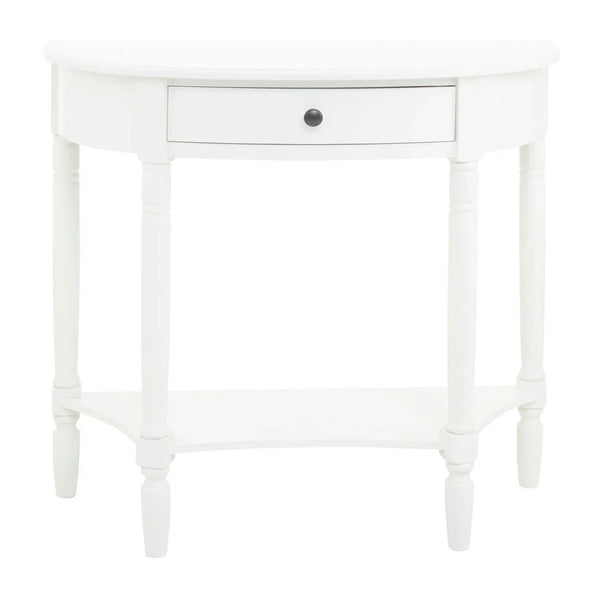 Elegant White Wood Console Table