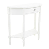 Elegant White Wood Console Table