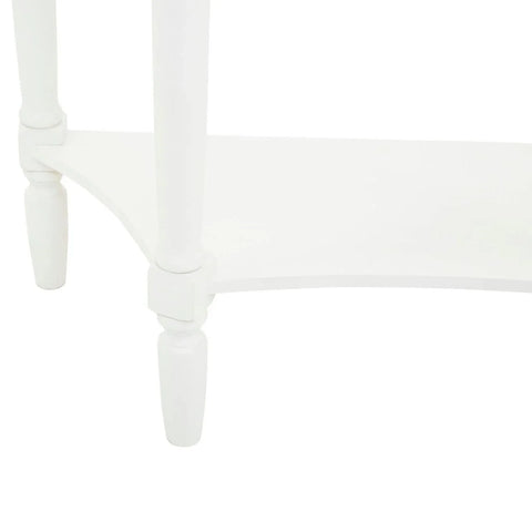 Elegant White Wood Console Table