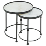 Marble Round Side Tables