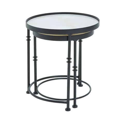 Marble Round Side Tables