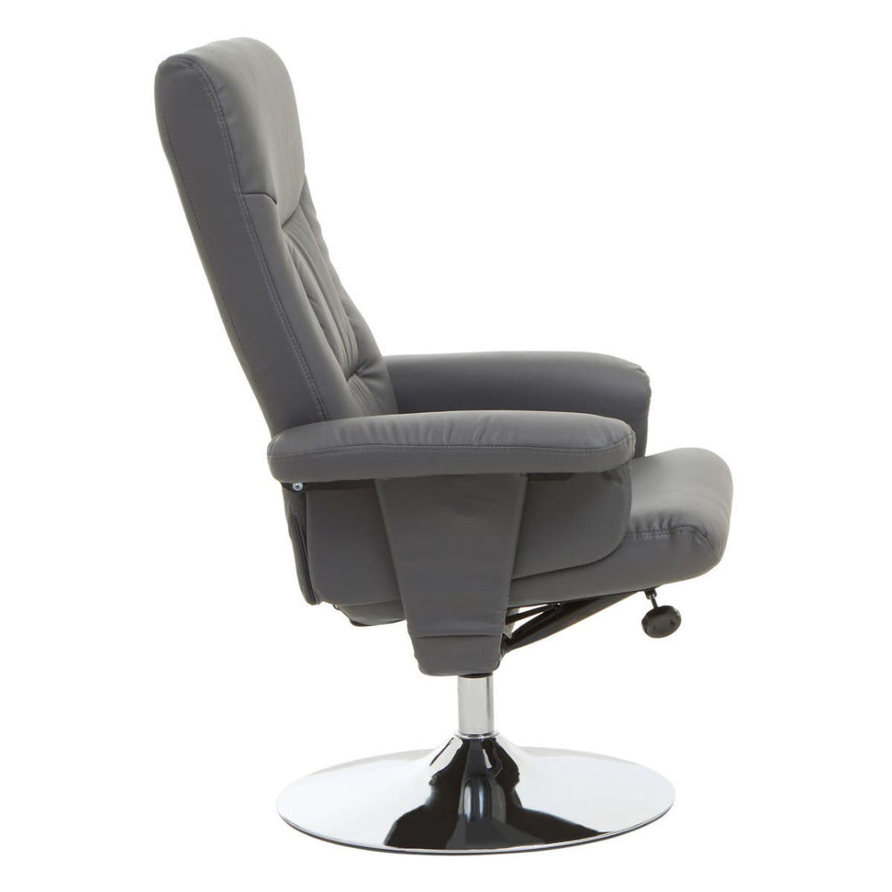 Swivel Recliner Chair Comfort Grey