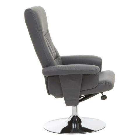 Swivel Recliner Chair Comfort Grey