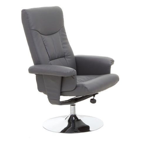 Swivel Recliner Chair Comfort Grey